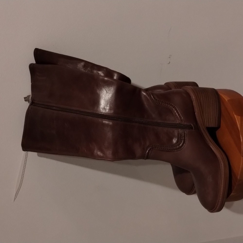 Leather Boots Brown Size 7 Vince Camuto Lia NWT - Picture 2 of 10
